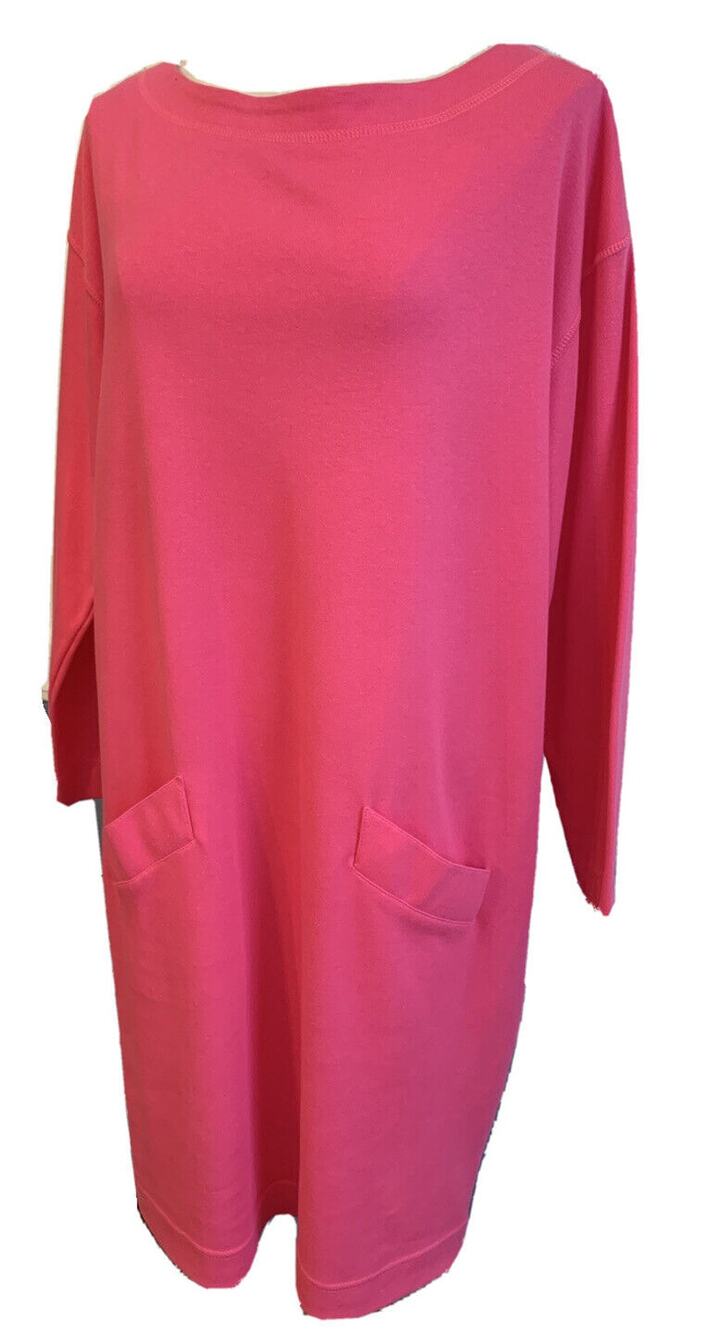 16 Clifford & Willis Women's Hot Pink Shift Dress Pockets Made in USA Vintage